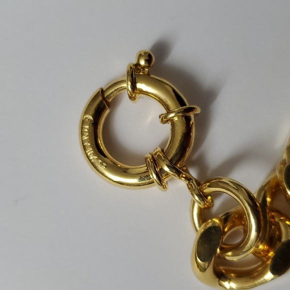 Men’s 18K Gold Plated Heavy Miami Link Chain – 20–21” / Power Statement Necklace - Picture 8 of 9